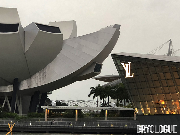The ArtScience Museum and the Louis Vuitton Island Maison