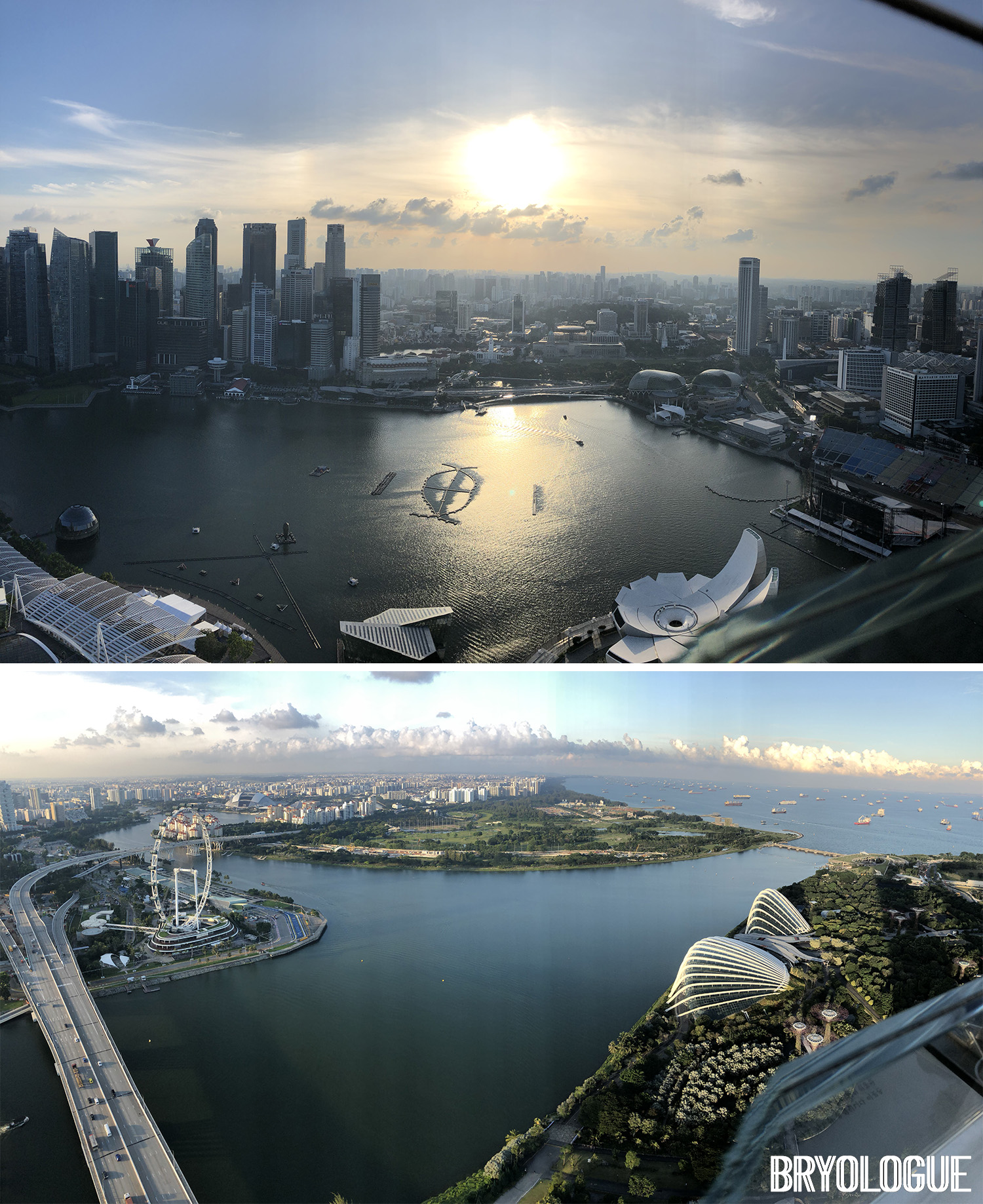Singapore viewed from the Marina Bays Sands SkyPark Observation Deck